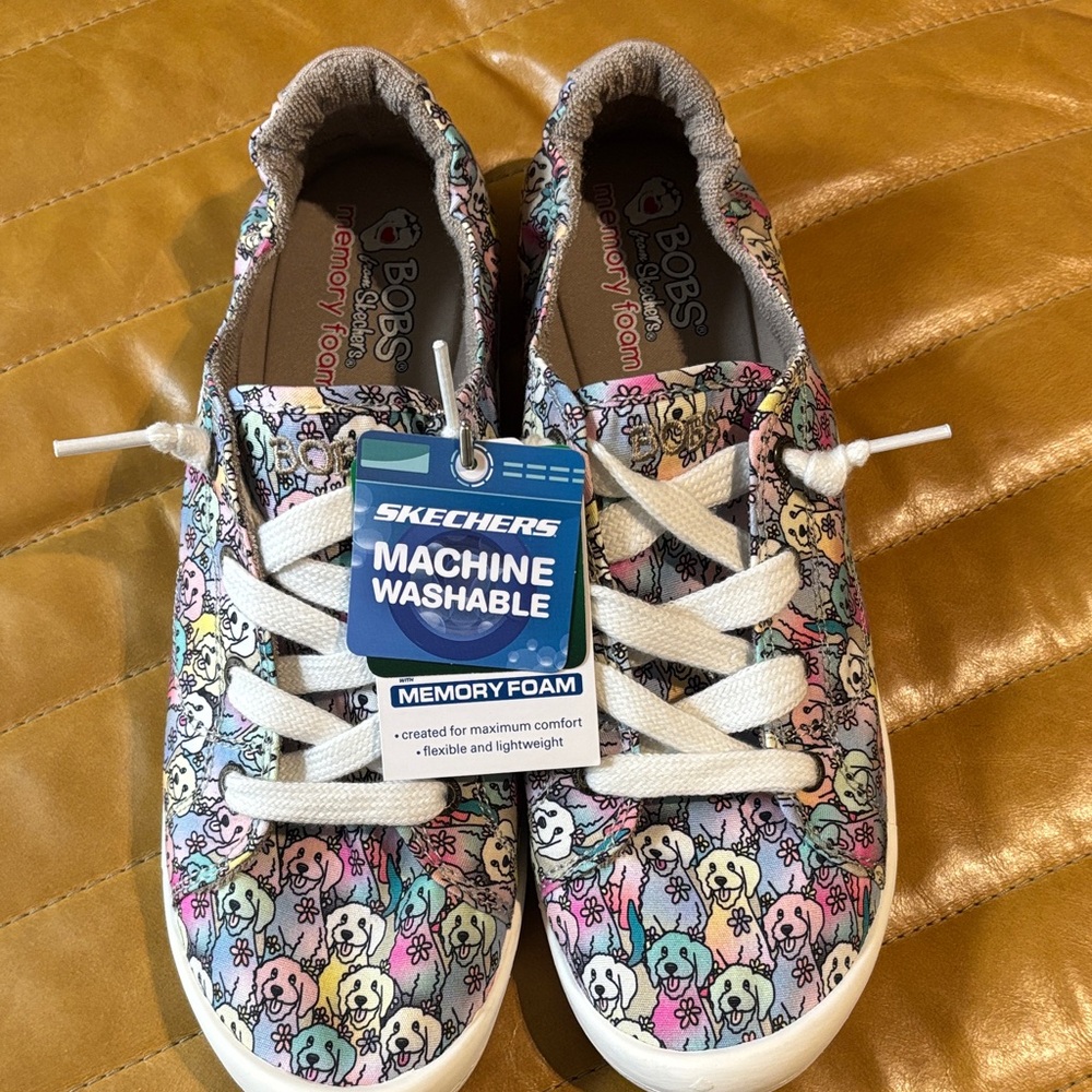 Skechers Kids' Multicolor Dog Print Sneakers